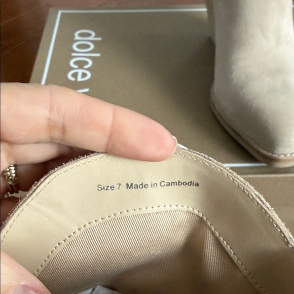 Dolce Vita Tan Heeled Valory Boots - Picture 6 of 6